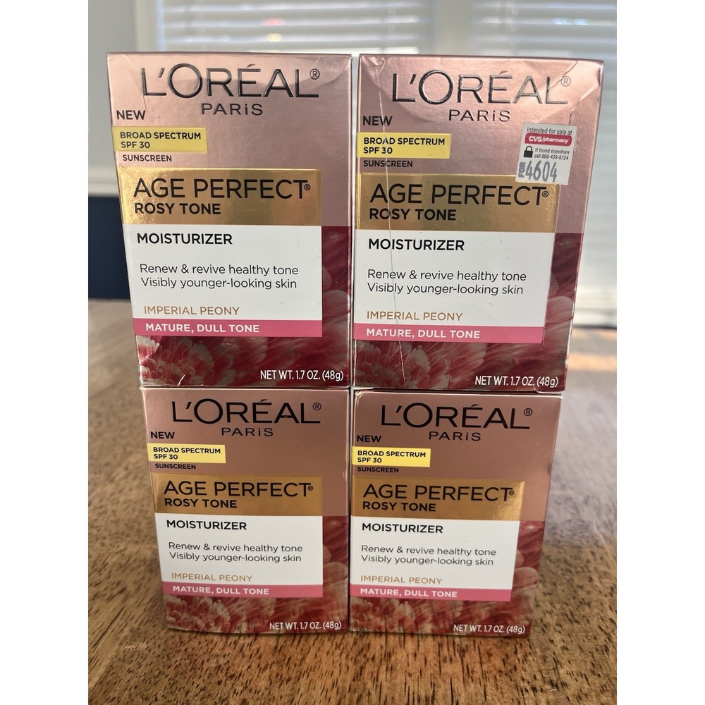 4 Pack Loreal Age Perfect Night Rosy Tone Moisturizer Mature Dull 2026 Exp